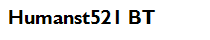 Humanst521 BT